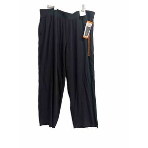 Three Dots Woman Wide Leg Pull On Pants Sz 2X Stretch Black NWT